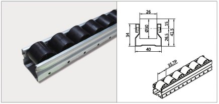 Rail à rouleaux PL-401F - 2