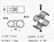 Embrayage en métal - set HJ-13CBK - 2
