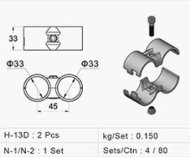 Embrayage en métal - set HJ-13D_BK - 2