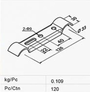 Support de liaison pour roues avec plaque MT-5109B - 2