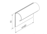 Porte-étiquette LH-5015CL, 150 x 55 mm - 2