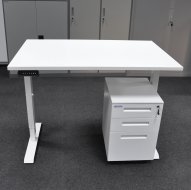 Table réglable en hauteur avec conteneur EO14_HDT