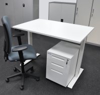 Ensemble de bureau avec conteneur mobile EO14_HDT_Matrix