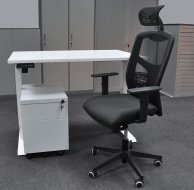 Table réglable en hauteur avec conteneur et chaise EO14_56202_York