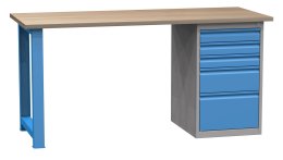Table d'atelier avec conteneur de base SD41732 1700 mm