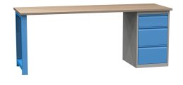 Table d'atelier avec conteneur de base SD42133 2100 mm