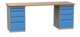 Table d'atelier avec conteneur de base SD42134 2100 mm