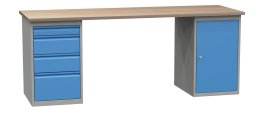 Table d'atelier avec conteneur de base SD42135 2100 mm