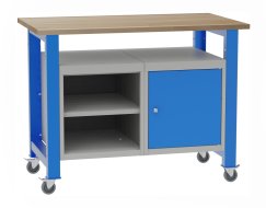 Table d'atelier mobile avec conteneurs insérés SD41212K