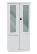 Armoire avec portes vitrées et pleines Malow NSML 114