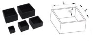 Couvercle en plastique profilé KFC-4040