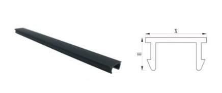 Capuchon en plastique pour fente 8 mm KGN2-8 - 1