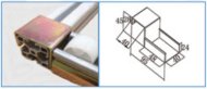Support de rail à rouleaux KJ-2040C-40