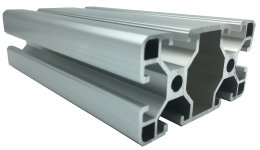 Profilé aluminium 40 x 80, KA-4080 1 m + découpé sur mesure