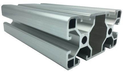 Profilé aluminium 40 x 80, KA-4080 1 m + découpé sur mesure - 1