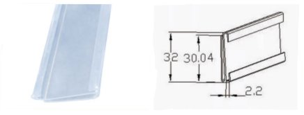 Barre en plastique K-2082 - 1