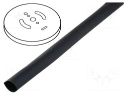 Gaine thermorétractable, sans colle CB-HFT39-3X-BK