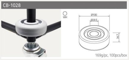 Pare-chocs rond de protection CB-1028 - 1