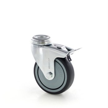 Roue d'instrument pivotante avec verrouillage complet 344h39J100rZLC - 1