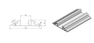 Rail - Monorail, longueur 1 m - 3