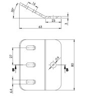 Support séparé pour fixer le rail au sol - 3