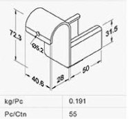 Support de rail à rouleaux RM-3510BR - 2