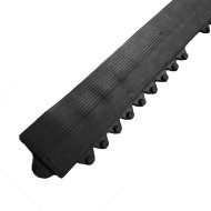 Bord d'attaque en caoutchouc noir "mâle" pour tapis Diamond Plate Tile