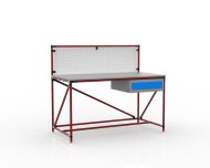 Table d'atelier avec panneau perforé largeur 1500 mm, 24040831 - 2