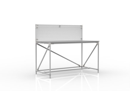 Table d'atelier avec panneau perforé largeur 1500 mm, 24040830 - 1