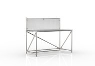 Table d'atelier avec panneau perforé largeur 1500 mm, 24040830 - 4