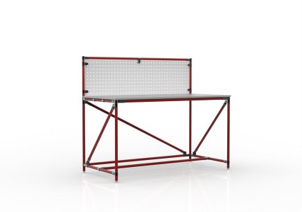 Table d'atelier avec panneau perforé largeur 1500 mm, 24040830 - 2