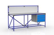 Table d'atelier avec panneau perforé largeur 2000 mm, 24040839 - 3