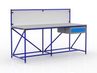 Table d'atelier avec panneau perforé largeur 2000 mm, 24040837 - 3
