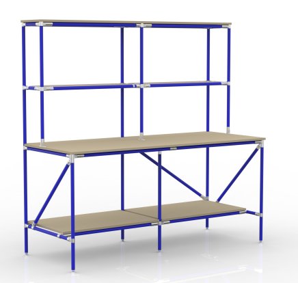 Table d'emballage avec espace de stockage du système de canalisations 24020580 - 3