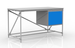 Table d'atelier avec conteneur largeur 1500 mm, 240405311