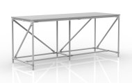 Table d'atelier en système tubulaire, largeur 2000 mm, 240405312 - 1