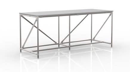 Table d'atelier en système tubulaire, largeur 2000 mm, 240405312 - 4