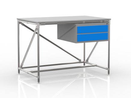 Table d'atelier avec conteneur à deux tiroirs 24040531 (3 modèles) - 4