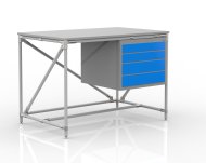 Table d'atelier avec conteneur à quatre tiroirs 24040533 (3 modèles) - 1