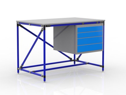 Table d'atelier avec conteneur à quatre tiroirs 24040533 (3 modèles) - 3