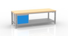Table à hauteur réglable électriquement en profilés d'aluminium