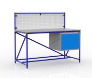 Table d'atelier avec panneau perforé largeur 1500 mm, 24040835 - 3