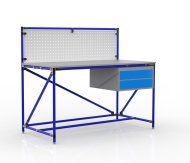 Table d'atelier avec panneau perforé largeur 1500 mm, 24040832 - 3