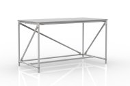 Table d'atelier en système tubulaire, largeur 1500 mm, 24040536 - 1