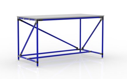 Table d'atelier en système tubulaire, largeur 1500 mm, 24040536 - 3