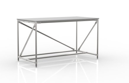 Table d'atelier en système tubulaire, largeur 1500 mm, 24040536 - 4