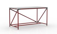 Table d'atelier en système tubulaire, largeur 1500 mm, 24040536 - 2