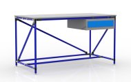 Table d'atelier avec conteneur avec un tiroir largeur 1500 mm, 24040537 - 3
