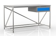 Table d'atelier avec conteneur avec un tiroir largeur 1500 mm, 24040537 - 4