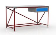 Table d'atelier avec conteneur avec un tiroir largeur 1500 mm, 24040537 - 2